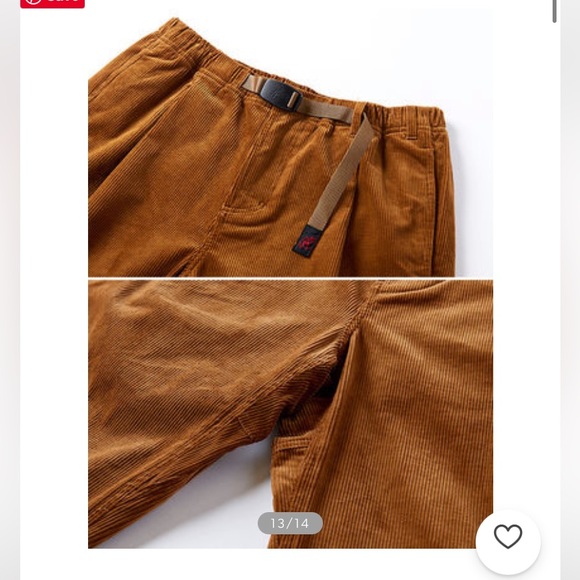 Grammici Corduroy Tappered Pants Unisex in Light Brown - Picture 9 of 13